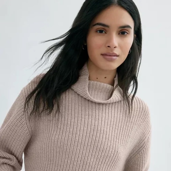NWOT⎜Aritzia Wilfred⎜MONTPELLIER WAIST TURTLENECK⎜HEATHER TRACE - Picture 1 of 13